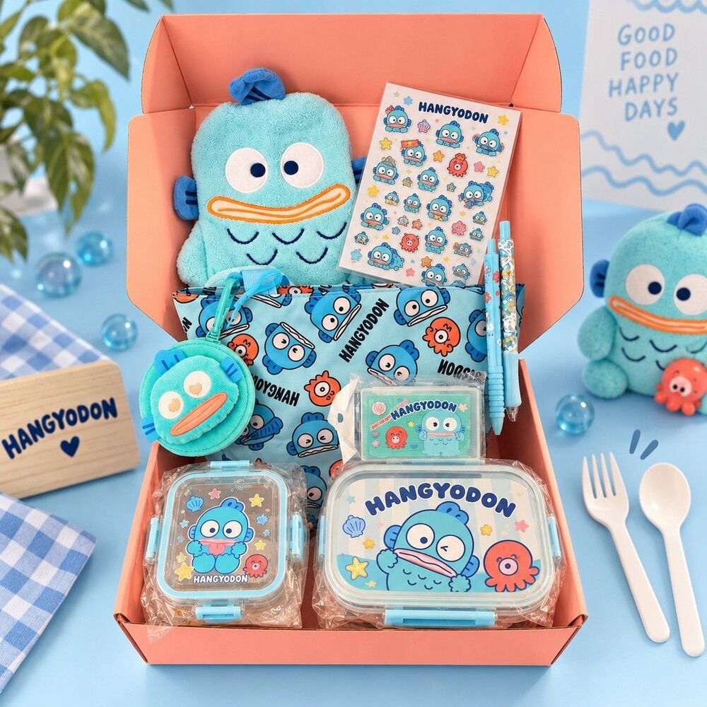 Sanrio Hangydon “Lunch Time”Premium Gift Set - For School/ Office /Picnics